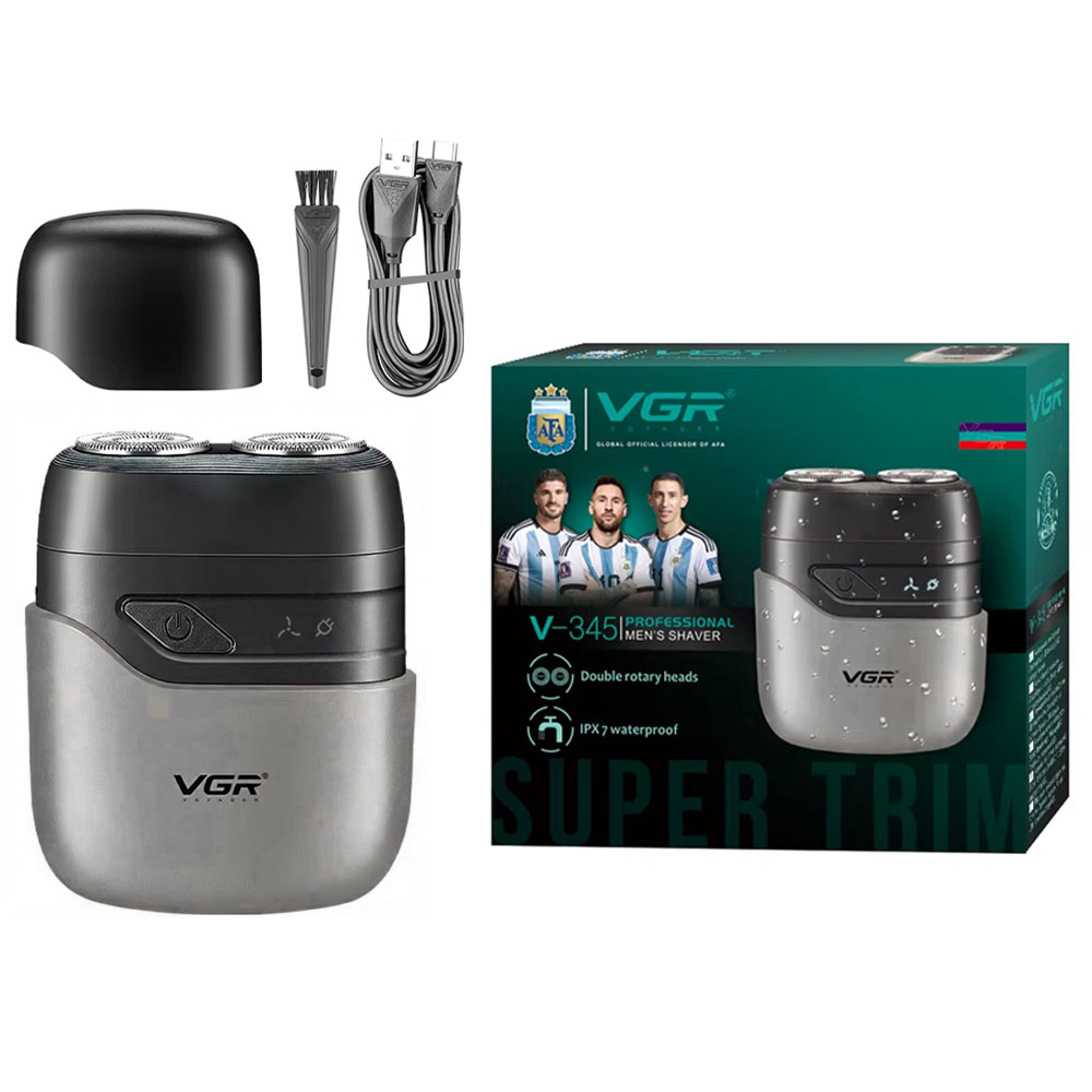 Barbeador Voyager Men Shaver V-345 - Black/Gray