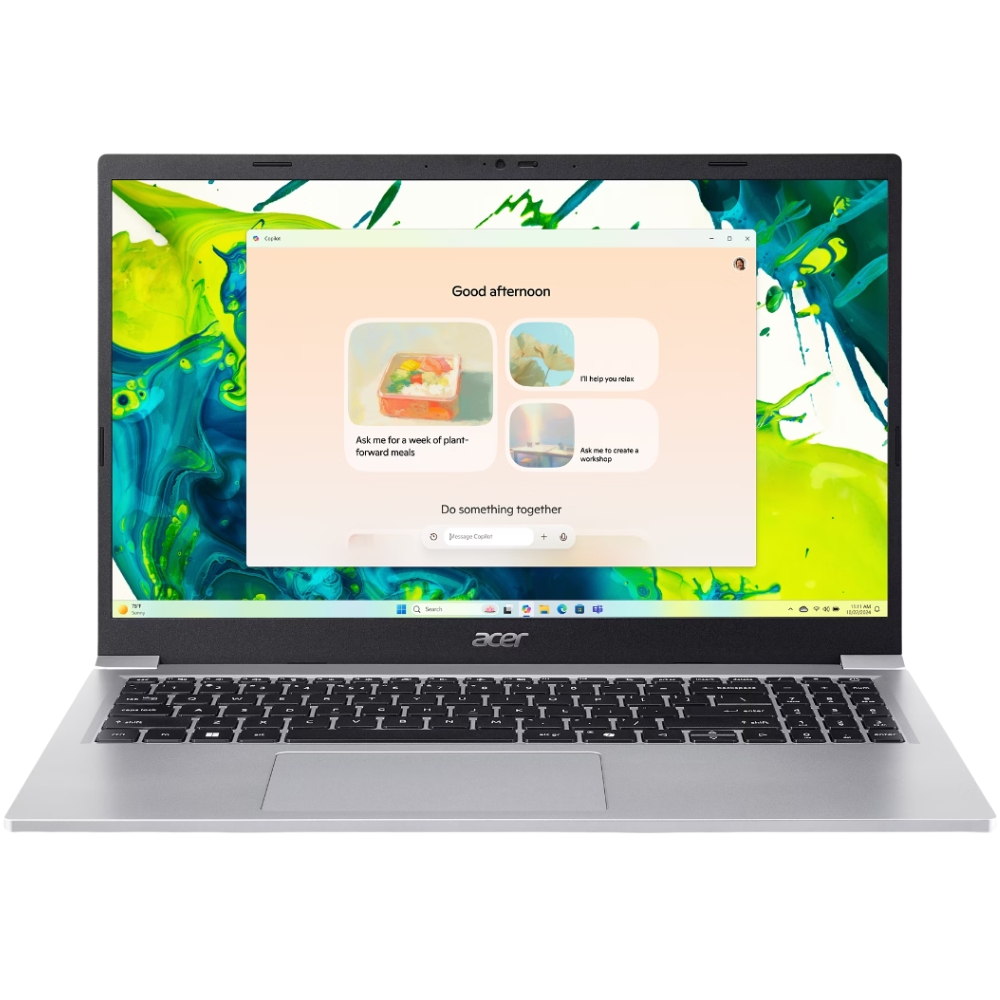 Notebook Acer Aspire Lite AL15-36P-C0M7 15.6&quot; Intel N150 4/128GB W11 - Silver