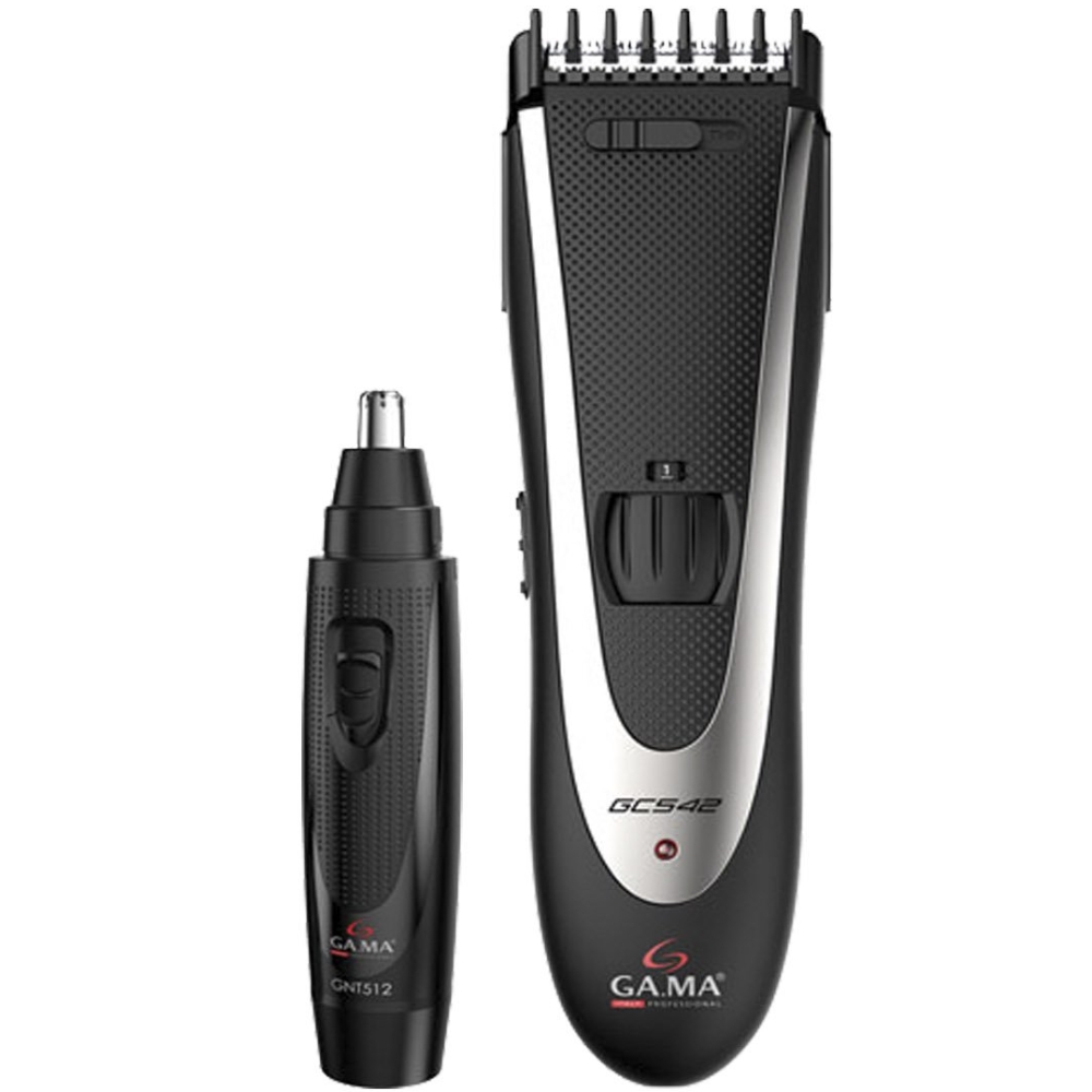 Cortador de Pelo Gama Set GC542 220V + Depilador Nasal GNT512 - Black