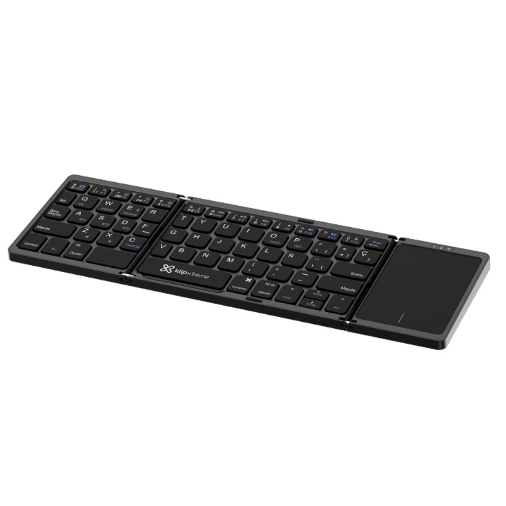 Teclado Wireless Klip Xtreme FlexPlit KCK-650S-BK con TouchPad - Black (Español)
