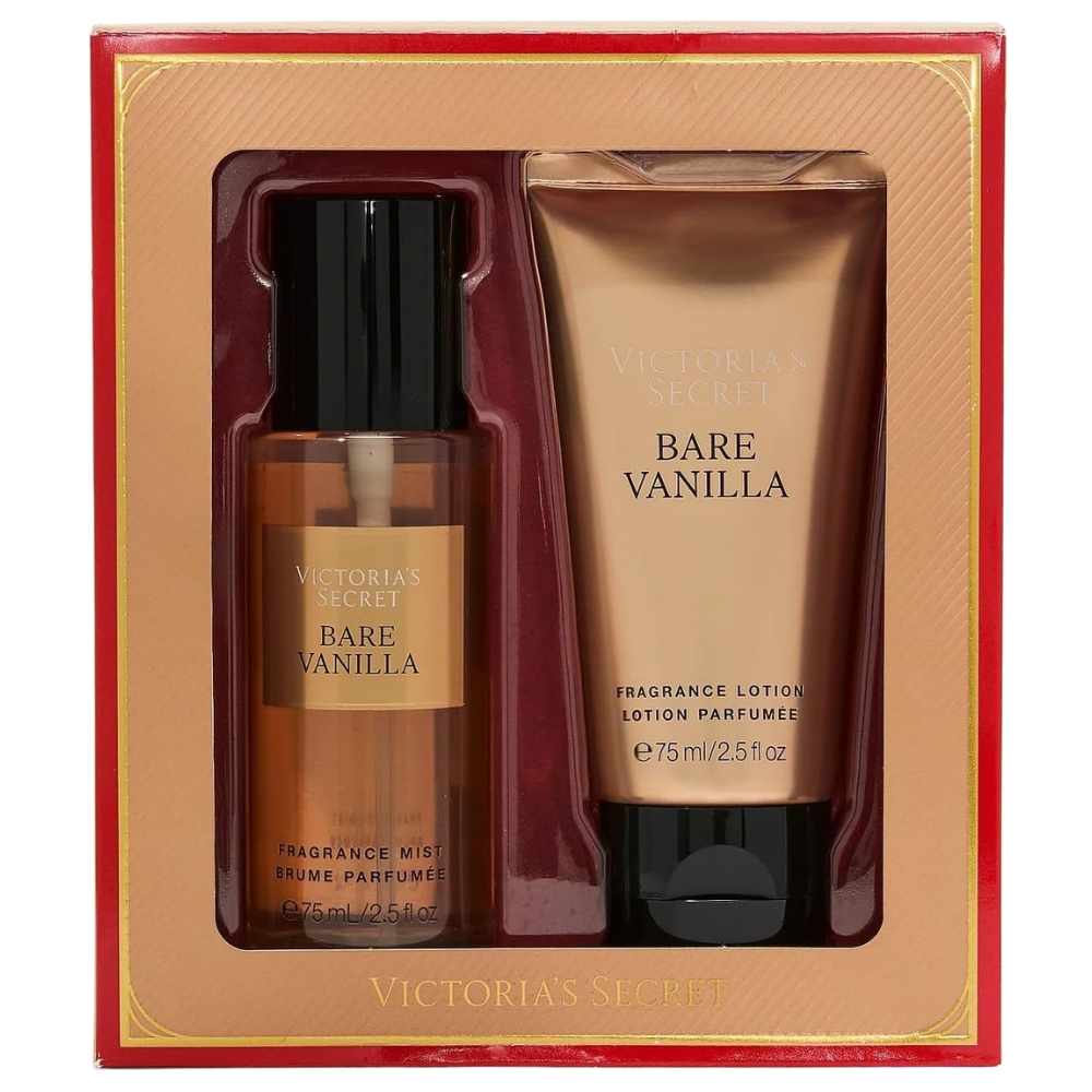 Kit Victoria's Secret Bare Vanilla Body Lotion 75mL + Body Mist 75mL