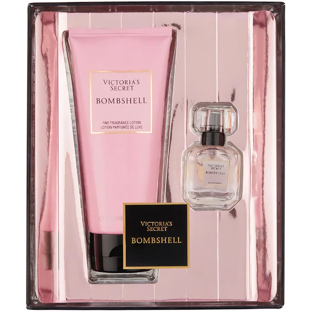 Kit Victoria's Secret Bombshell Body Lotion 100mL + Perfume Miniatura EDP 7.5mL - Femenino