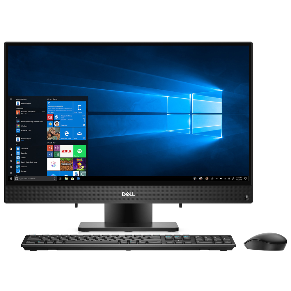 All-in-One Dell Inspiron 24 i3480-3394BLK-PUS con Tela 23.8/Intel i3-8145U/8GB RAM/1TB HDD/W10 - Negro