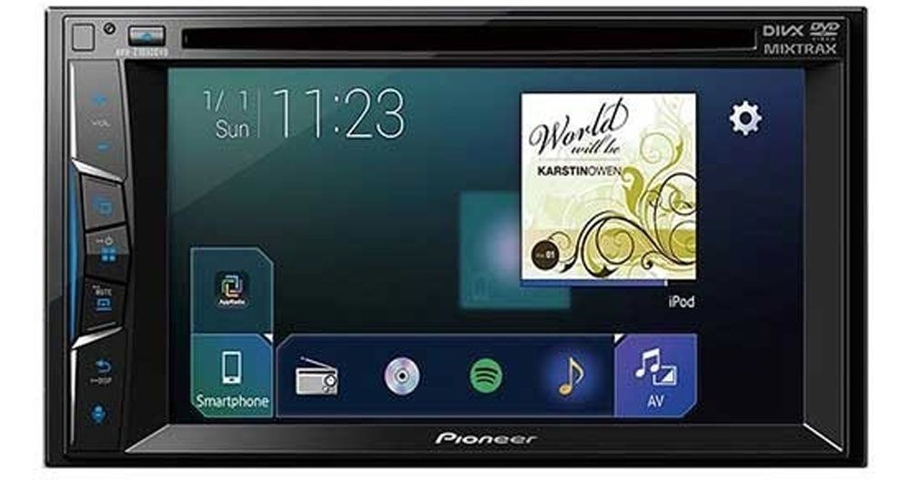 Toca DVD Pioneer AVH-Z1050DVD 6.2" USB/RCA - Negro